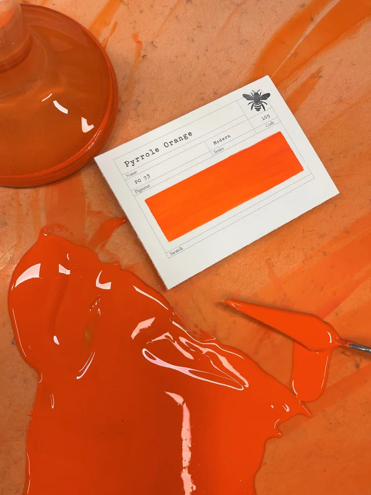 Pyrrole Orange ~ Gouache